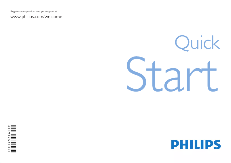 First page image of the manual for 32PFL7864H