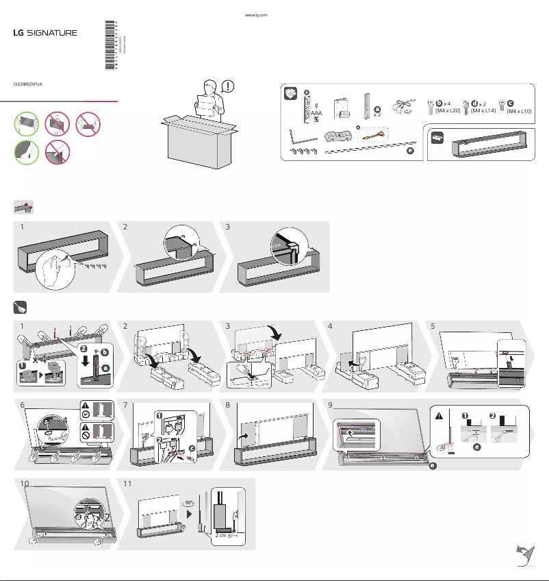 Page 1 of the manual User Manual LG Signature ZX OLED88ZXPUA
