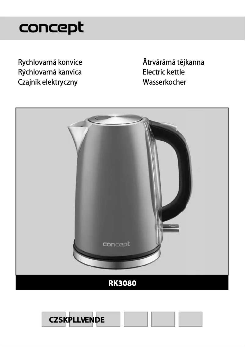 Page 1 of the manual User Manual Concept RK-3080