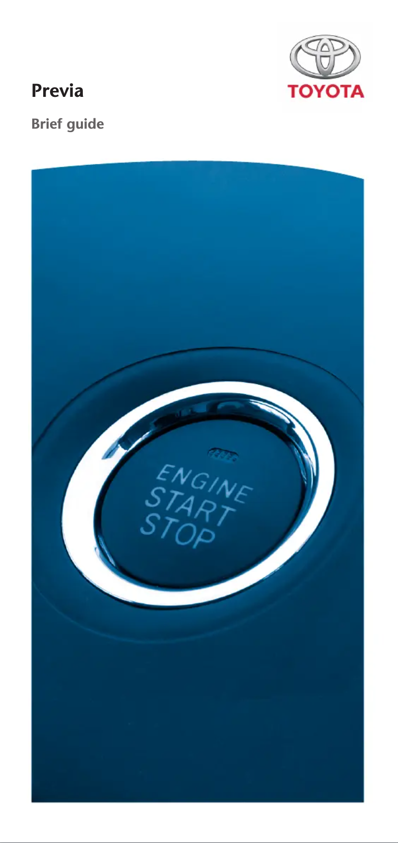 Page 1 of the manual User Manual Toyota Previa (2000)