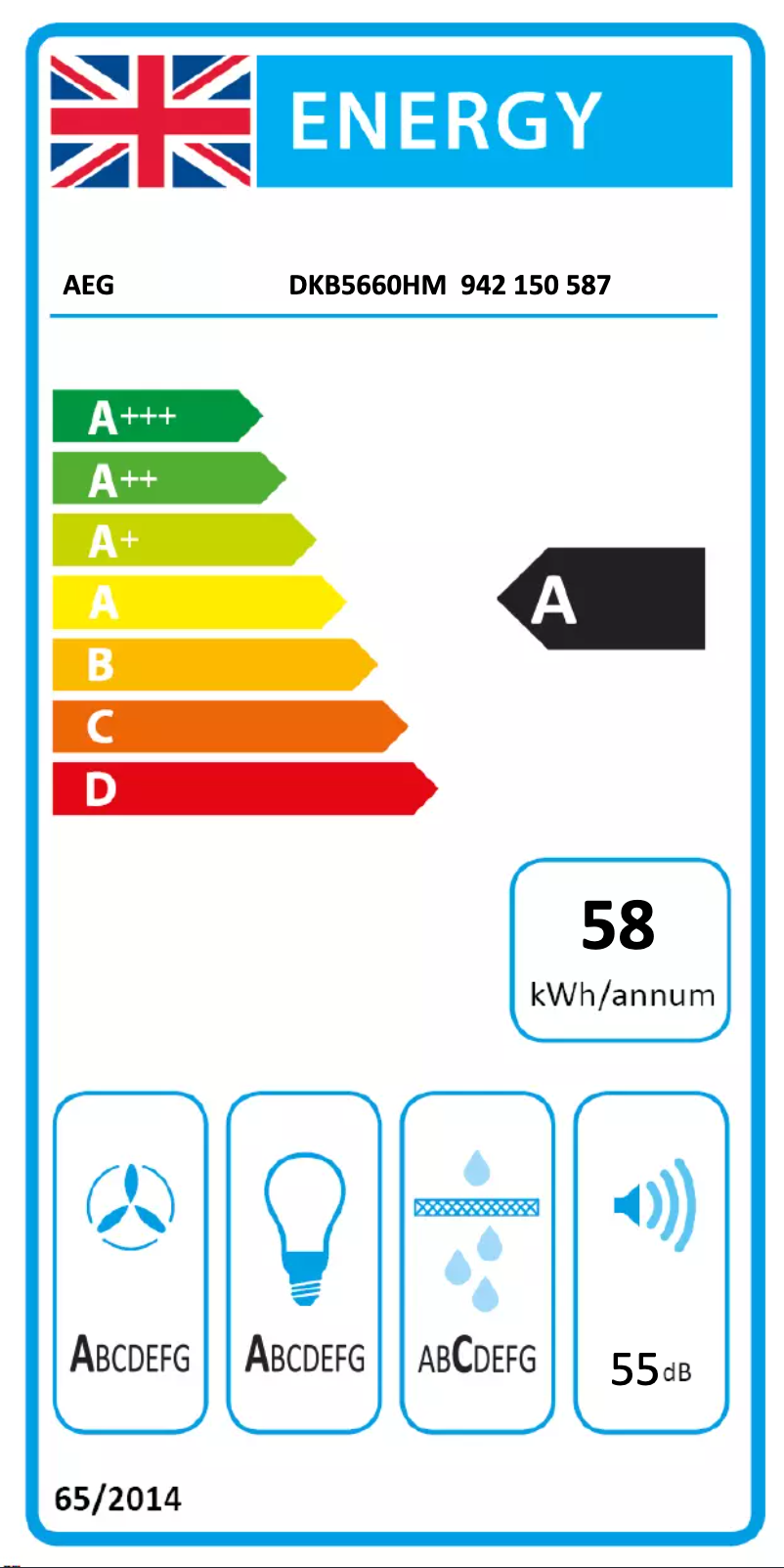 First page image of the manual for DKB5660HM