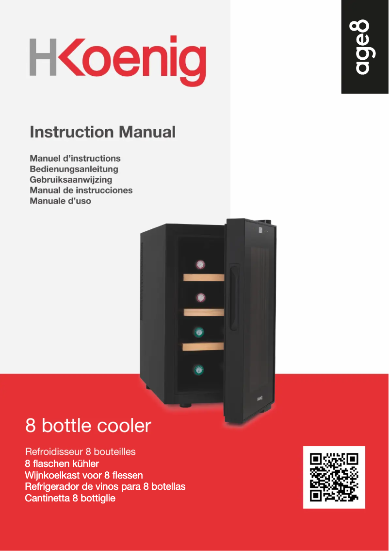 Page 1 of the manual User Manual H.Koenig AGE8