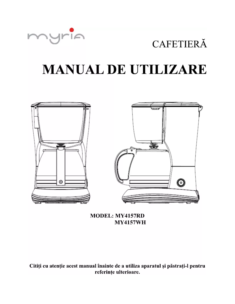 First page image of the manual for MY4157D