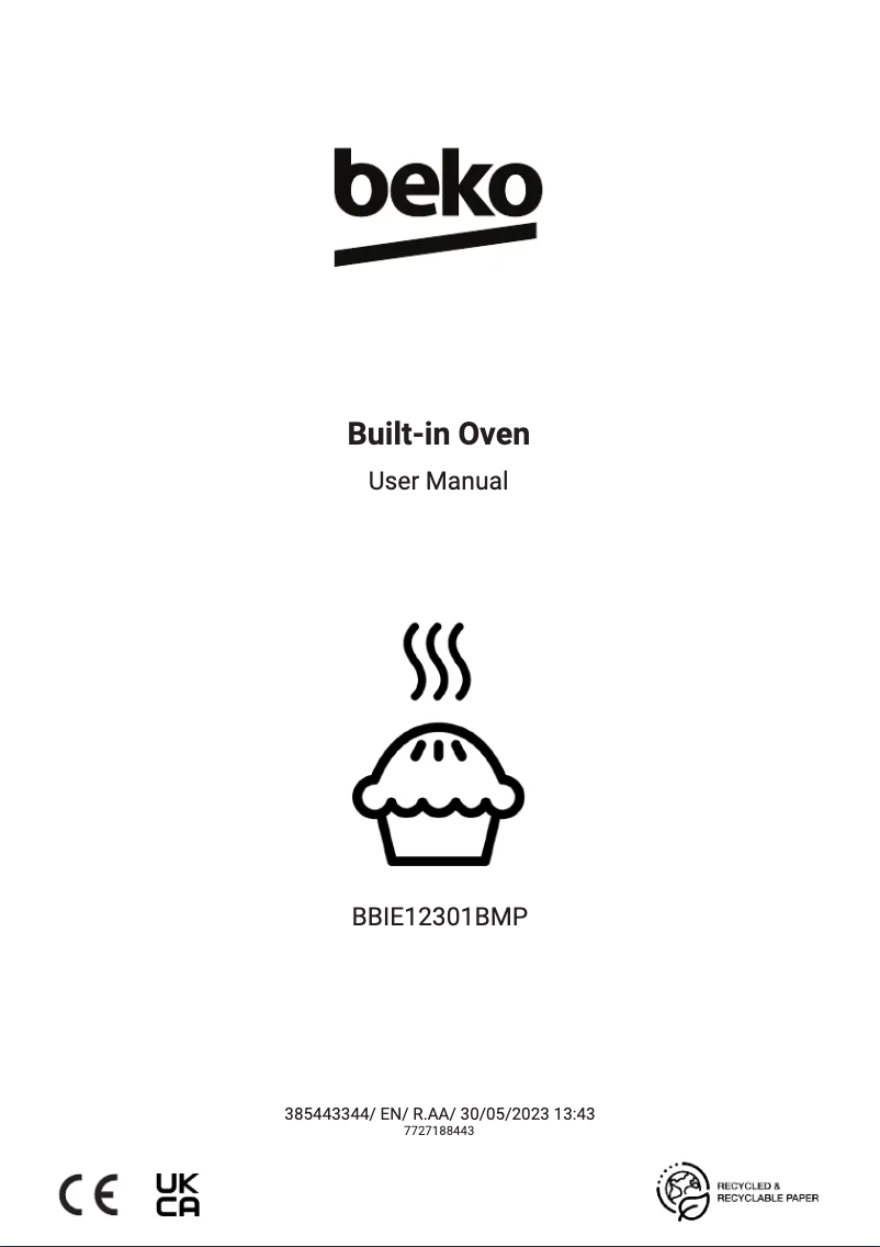 Page 1 of the manual User Manual Beko BBIE12301BMP
