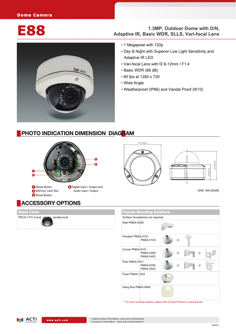 First page image of the manual for E88