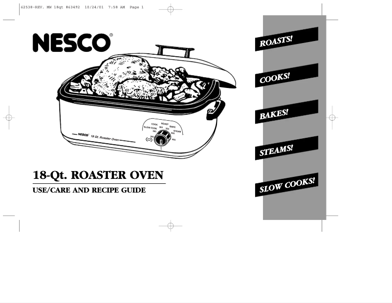 Page 1 of the manual User Manual Nesco 4808-25-20