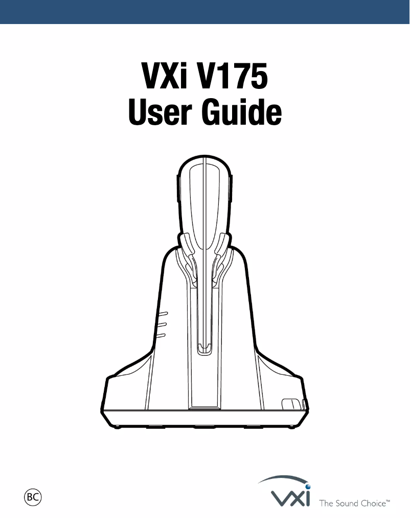 First page image of the manual for V175