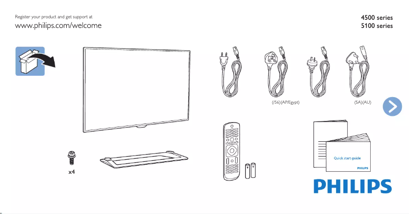 First page image of the manual for 40PFT5100