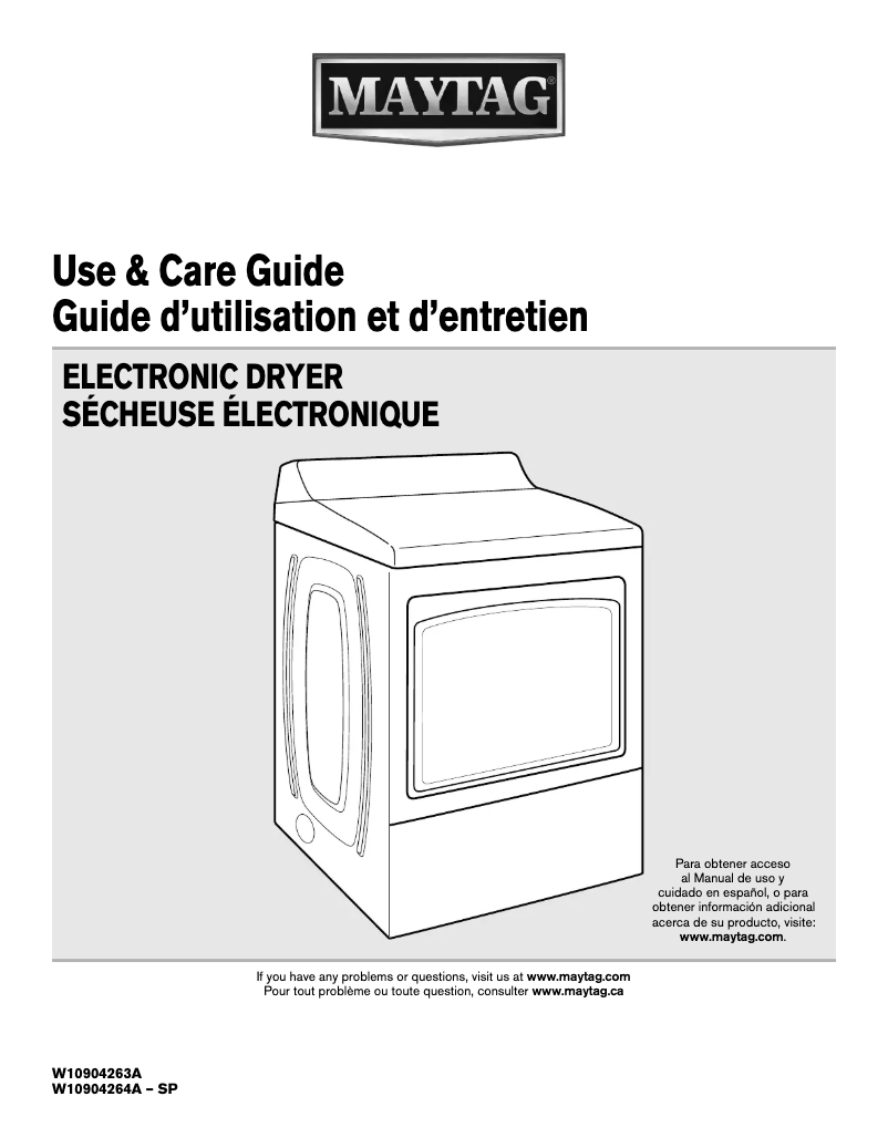 First page image of the manual for MGDB765F