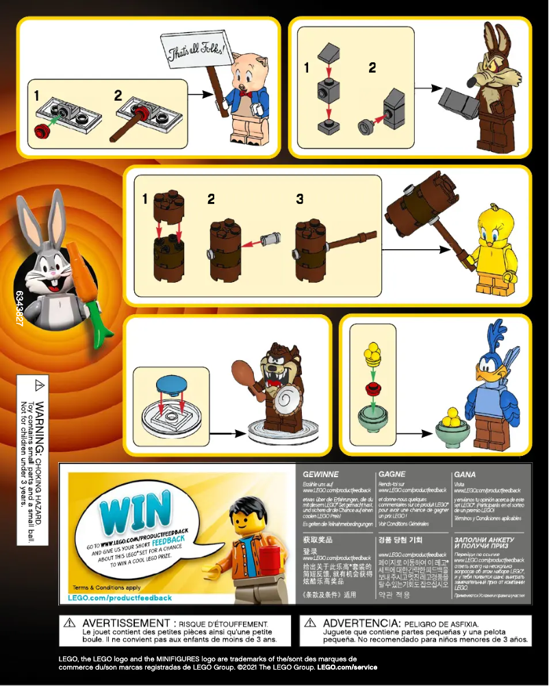 Page 1 of the manual User Manual Lego Minifigures 71030