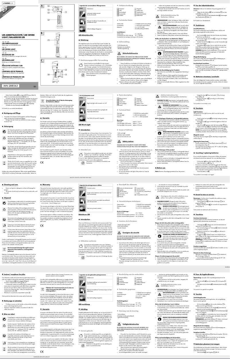 Page 1 of the manual User Manual Livarno Lux IAN 288563
