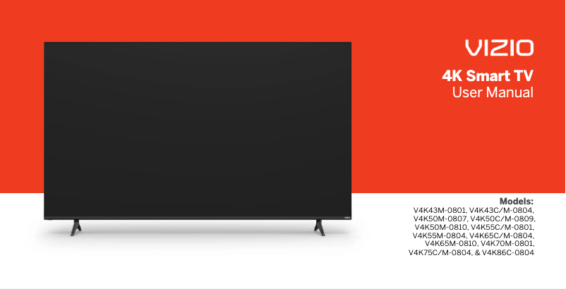 First page image of the manual for V4K43M-0804