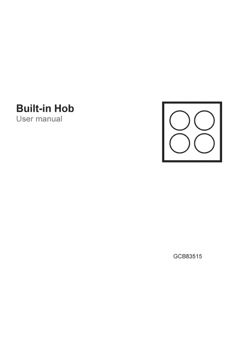 First page image of the manual for GCB83515