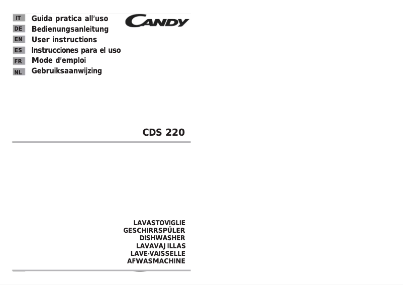 First page image of the manual for LS CDS 220 W
