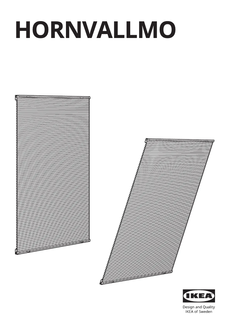 Page 1 of the manual User Manual Ikea HORNVALLMO 405.416.14