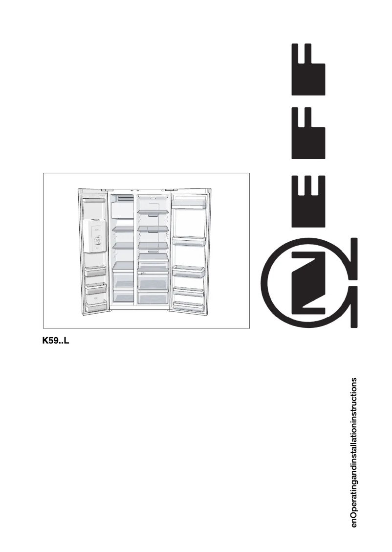Page 1 of the manual User Manual Neff K5920L0GB