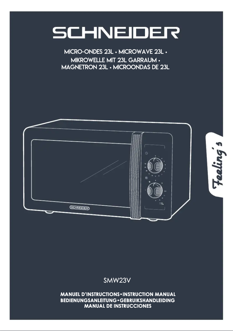 First page image of the manual for SMW23VMR