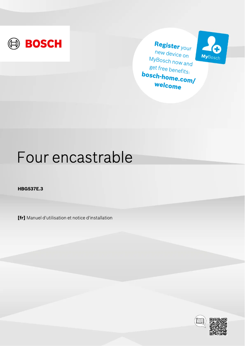 First page image of the manual for HBG537EB3