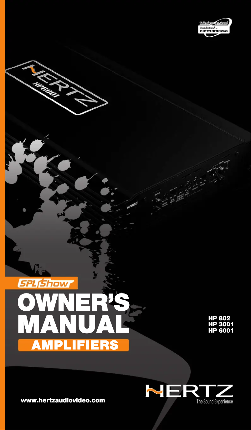 Image de la première page du manuel de l'appareil SPL Show HP 802