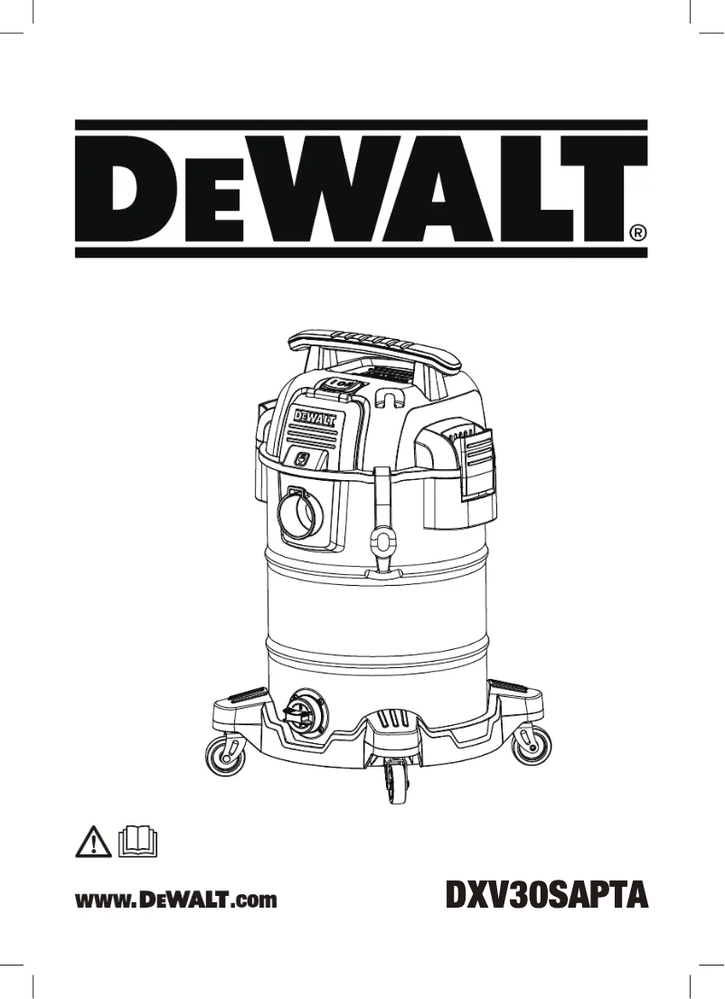 First page image of the manual for DXV30SAPTA