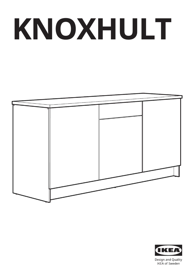 Page 1 of the manual User Manual Ikea KNOXHULT 003.722.60