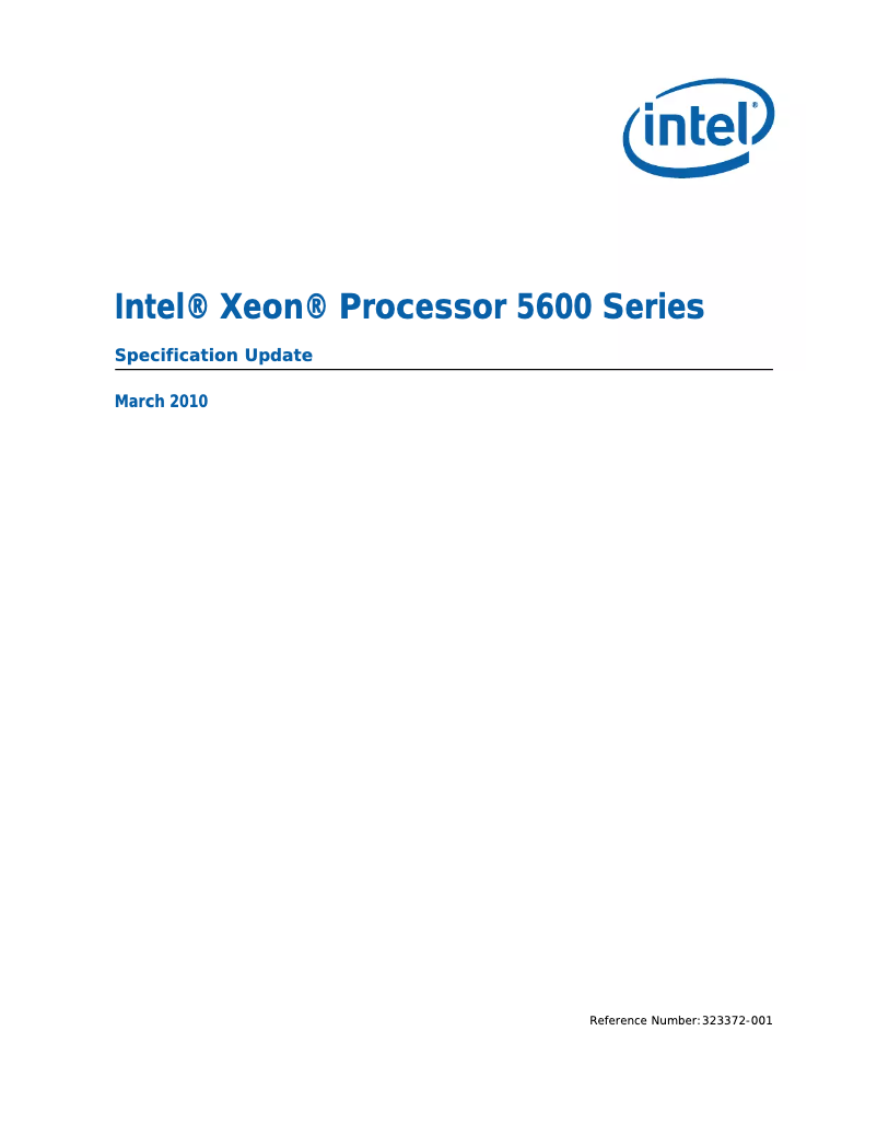 Image de la première page du manuel de l'appareil Xeon X5680