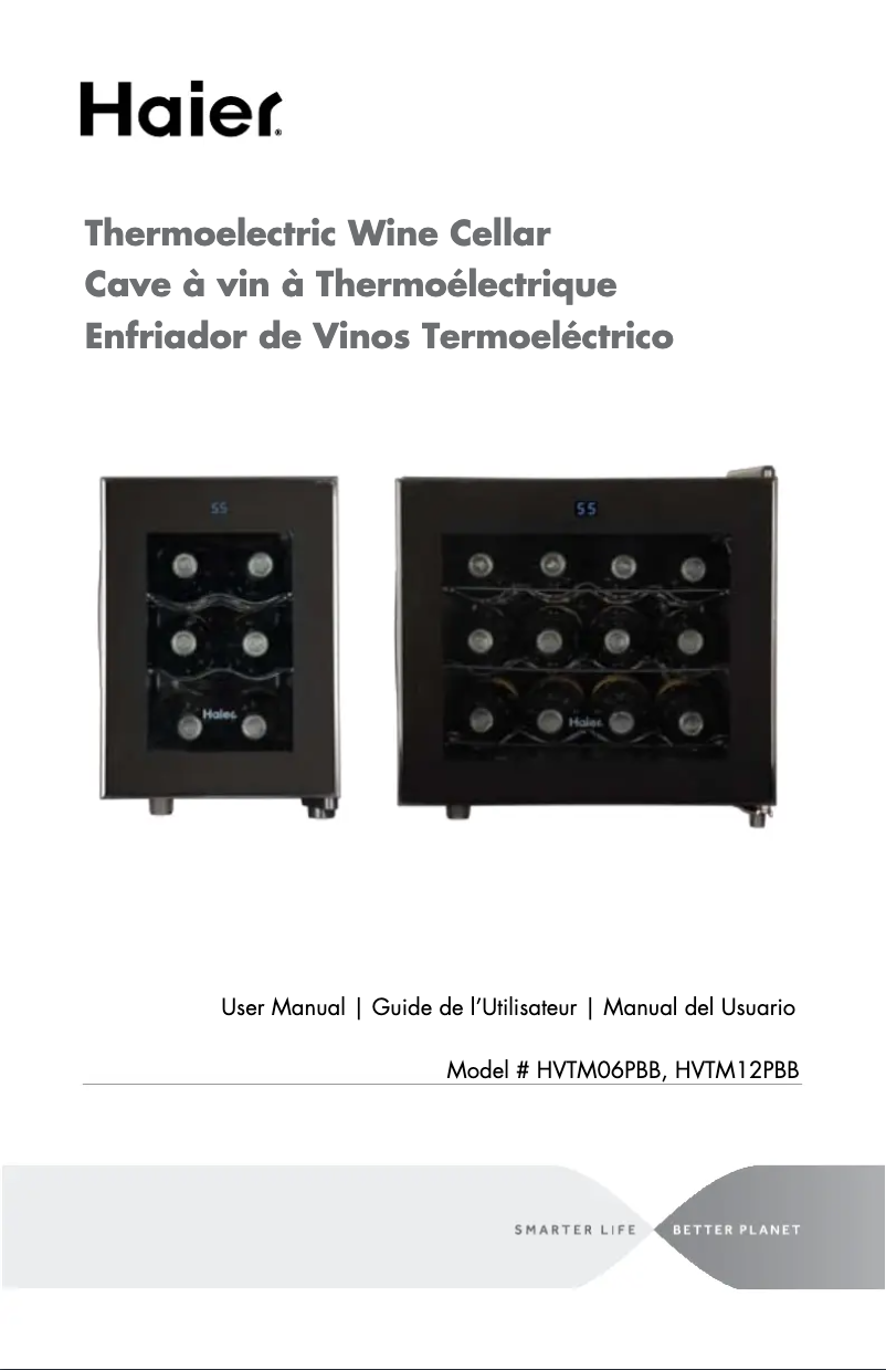 Page 1 of the manual User Manual Haier HVTM12PBBB