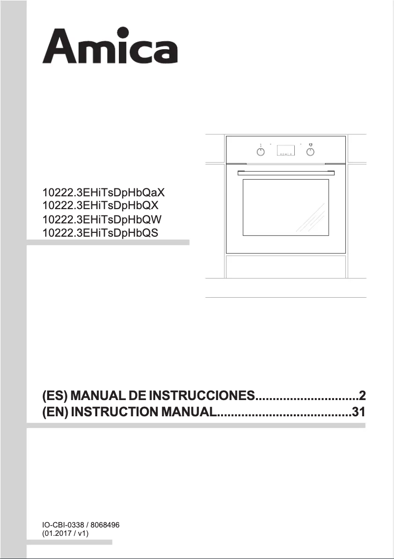 Page 1 of the manual User Manual Amica EB 6562 AQUA