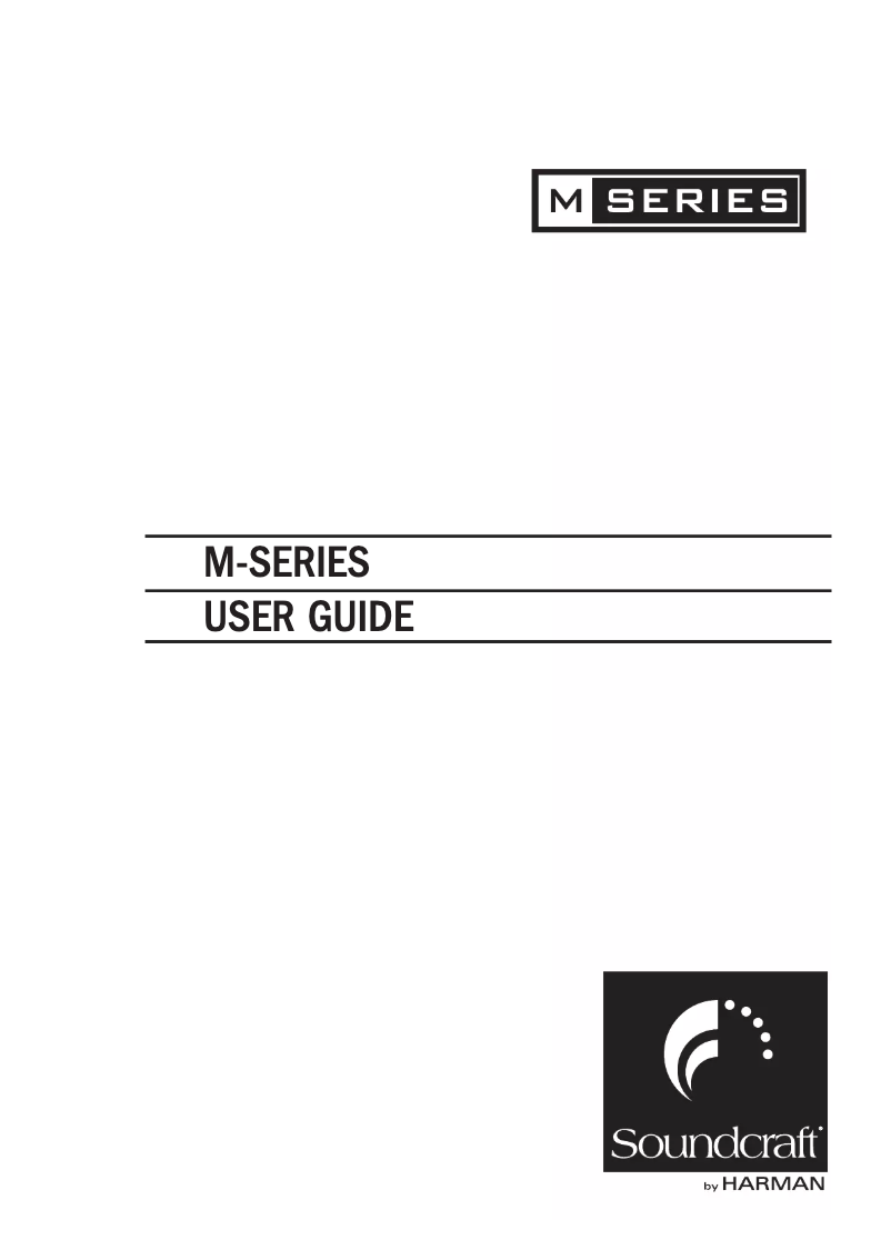 First page image of the manual for M8