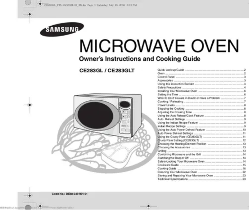 First page image of the manual for CE283GLT