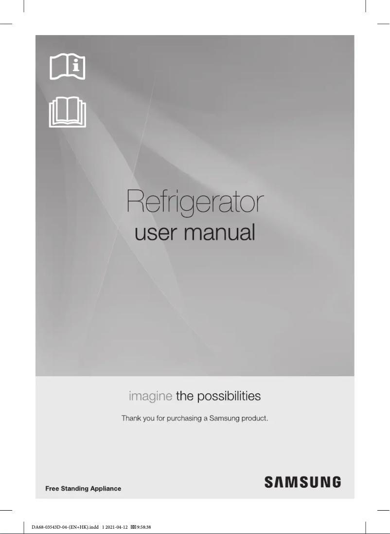 Page 1 of the manual User Manual Samsung RT20M3020GS