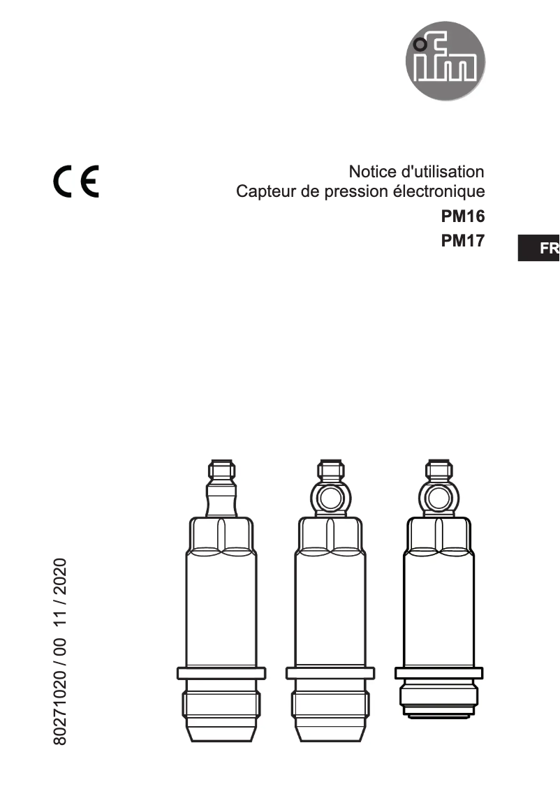 Page 1 of the manual User Manual IFM PM1603