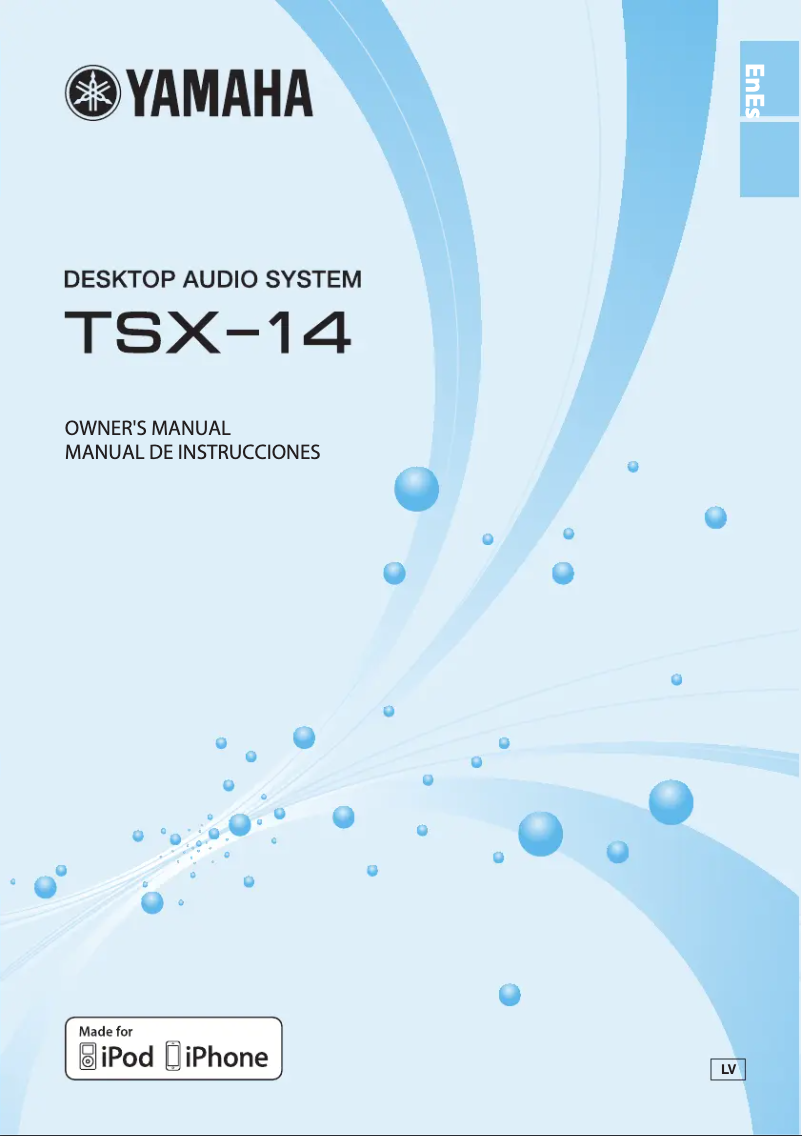 First page image of the manual for TSX-14