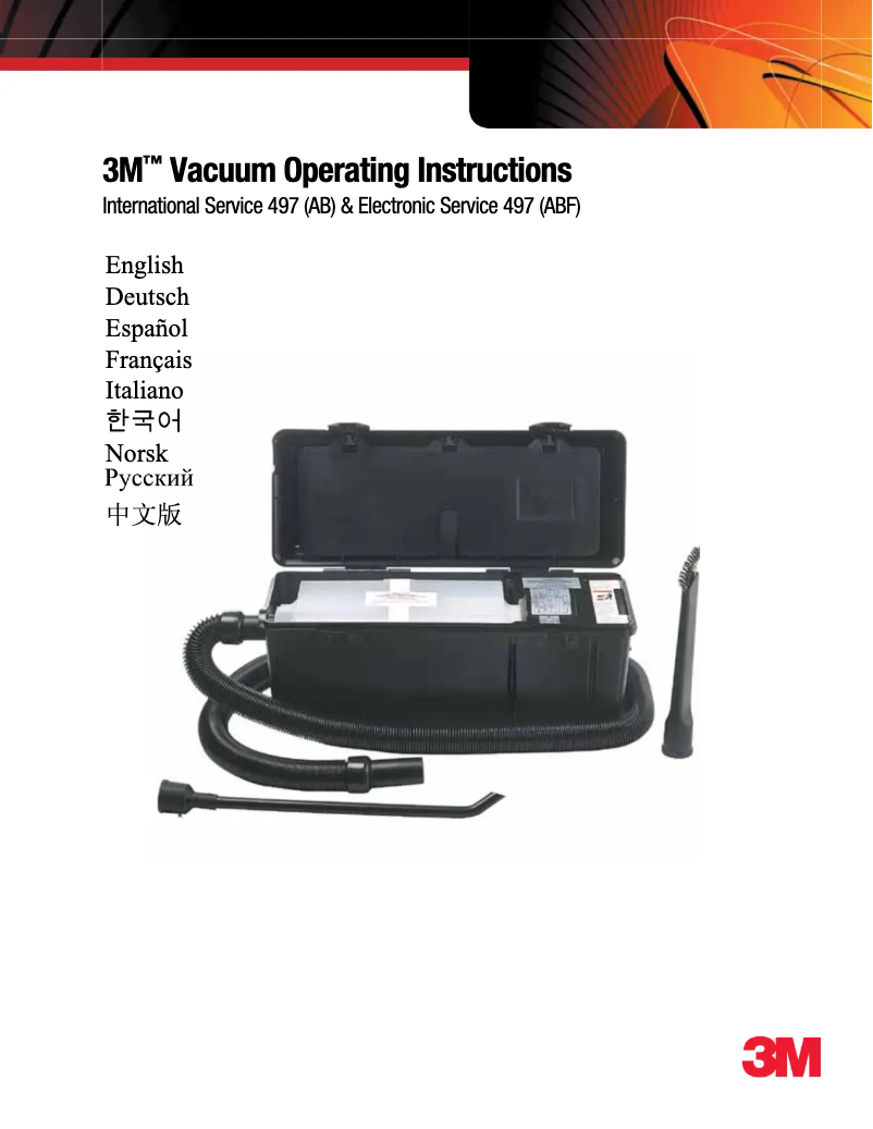 First page image of the manual for 497ABF