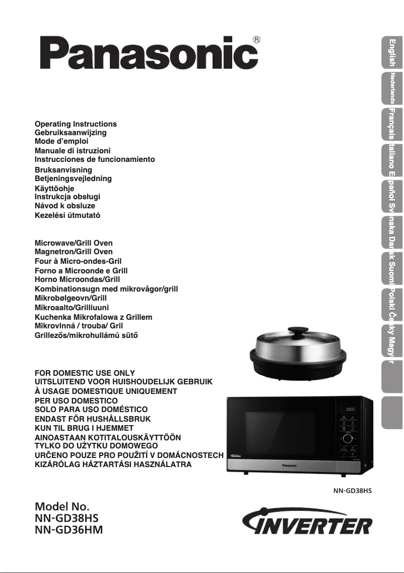 Page 1 of the manual User Manual Panasonic NN-GD38