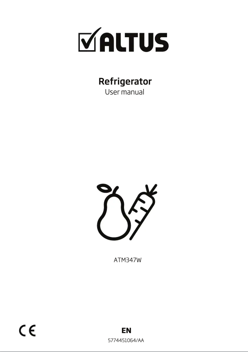 First page image of the manual for ATM347W