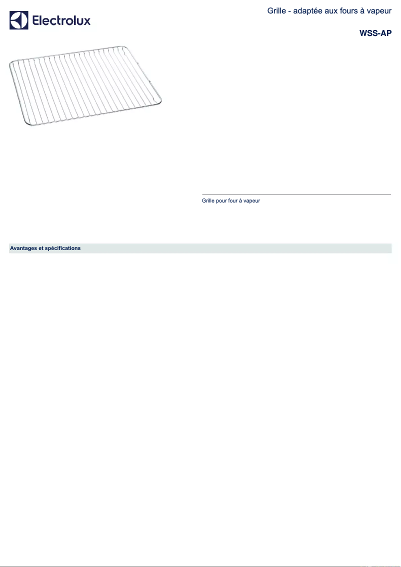 Page 1 of the manual User Manual AEG WSS-AP