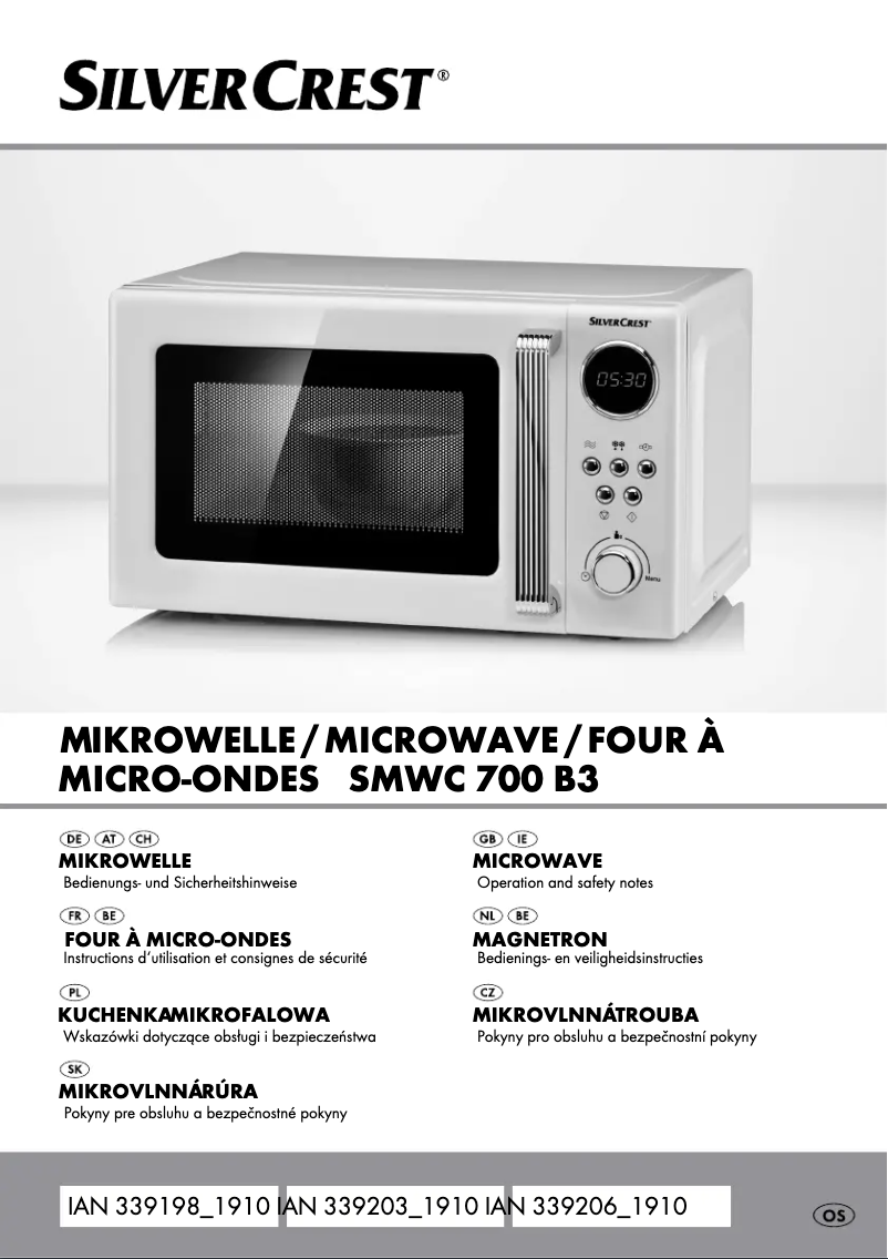 Page 1 of the manual User Manual SilverCrest SMWC 700 A2