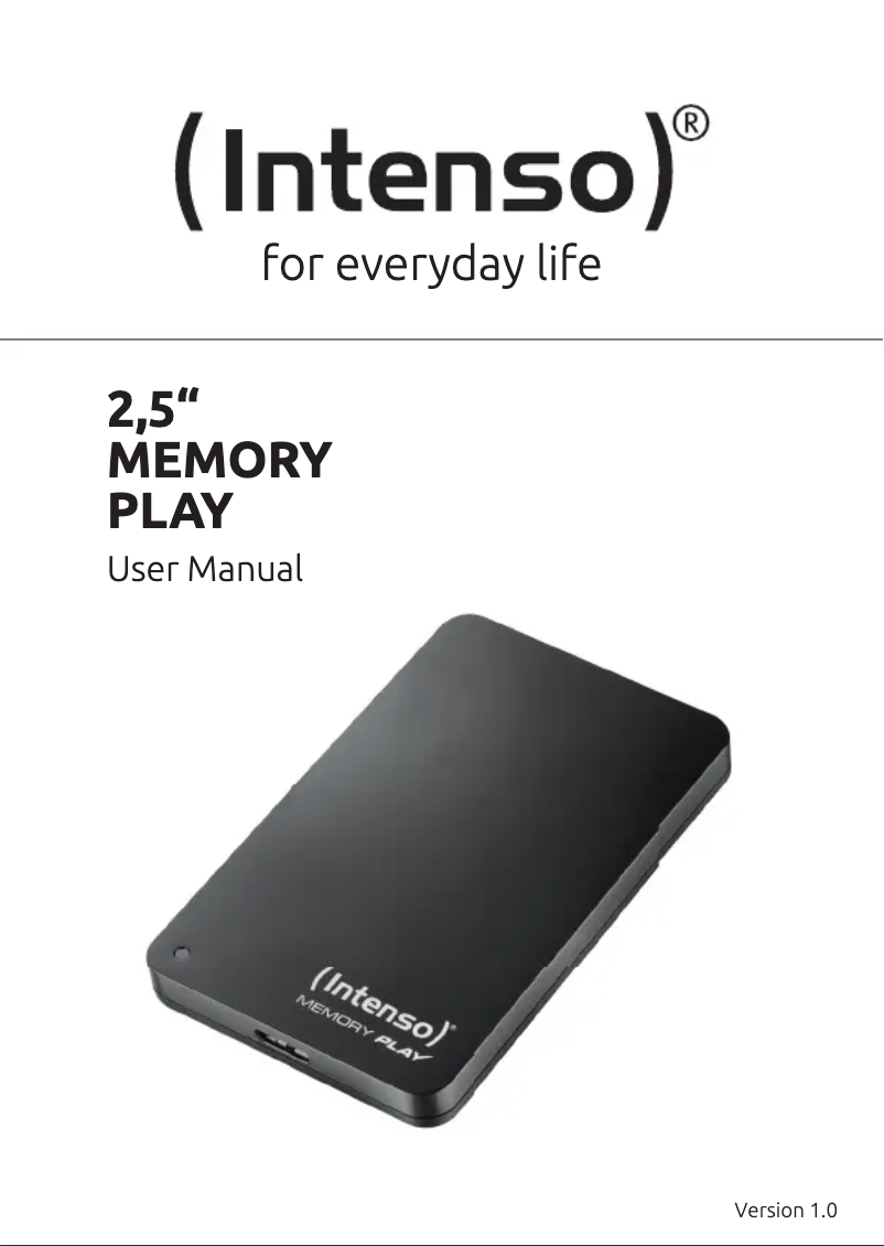 First page image of the manual for 2.5 Memory Play