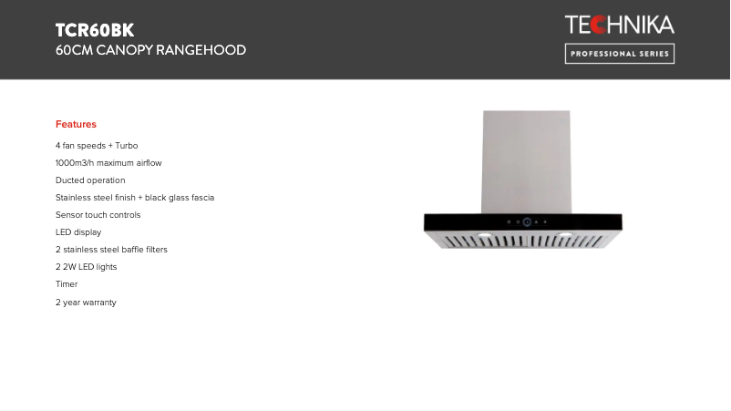 Image de la première page du manuel de l'appareil TCR60BK