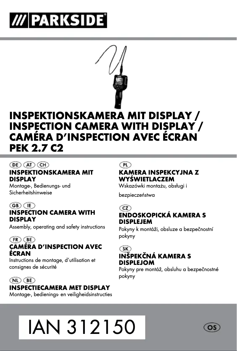 First page image of the manual for PEK 2.7 C2