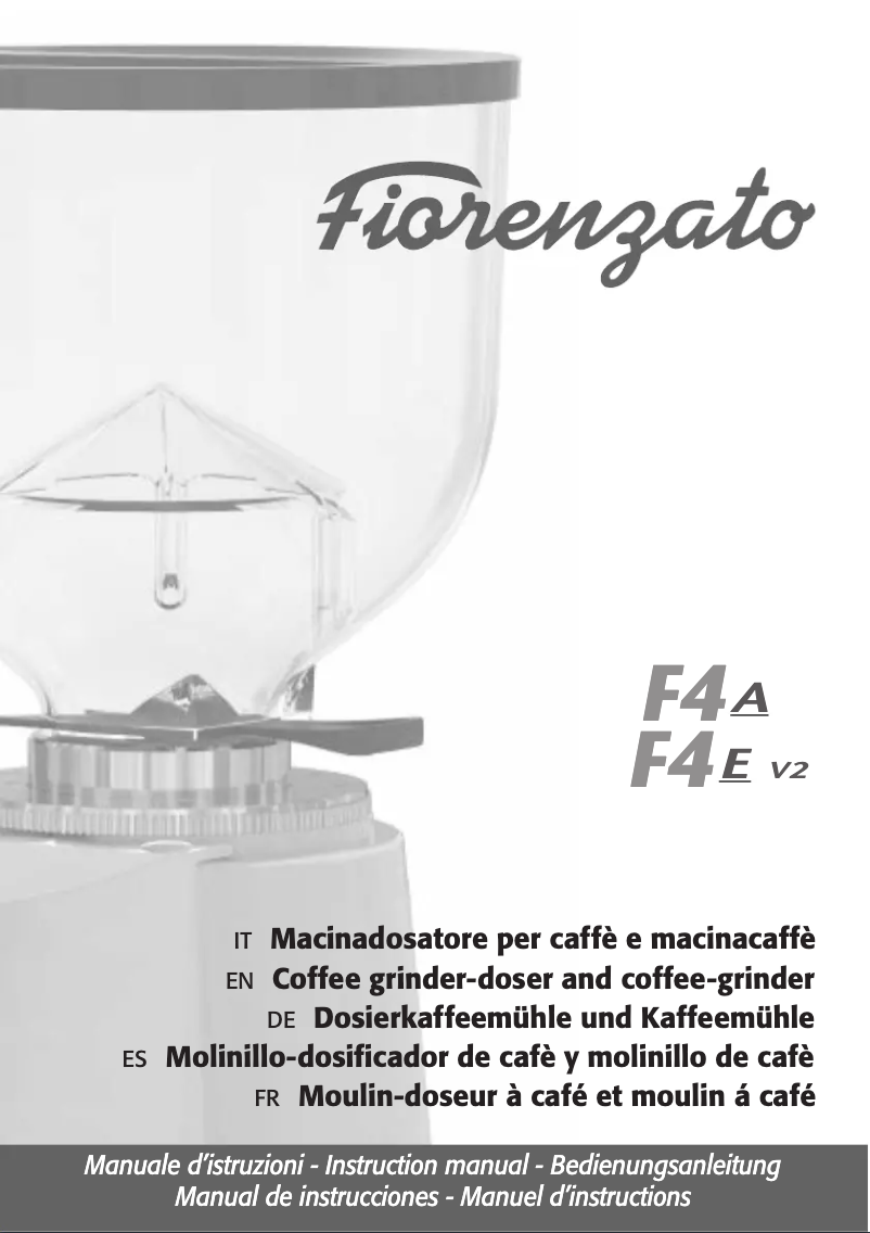 First page image of the manual for F4 E V2