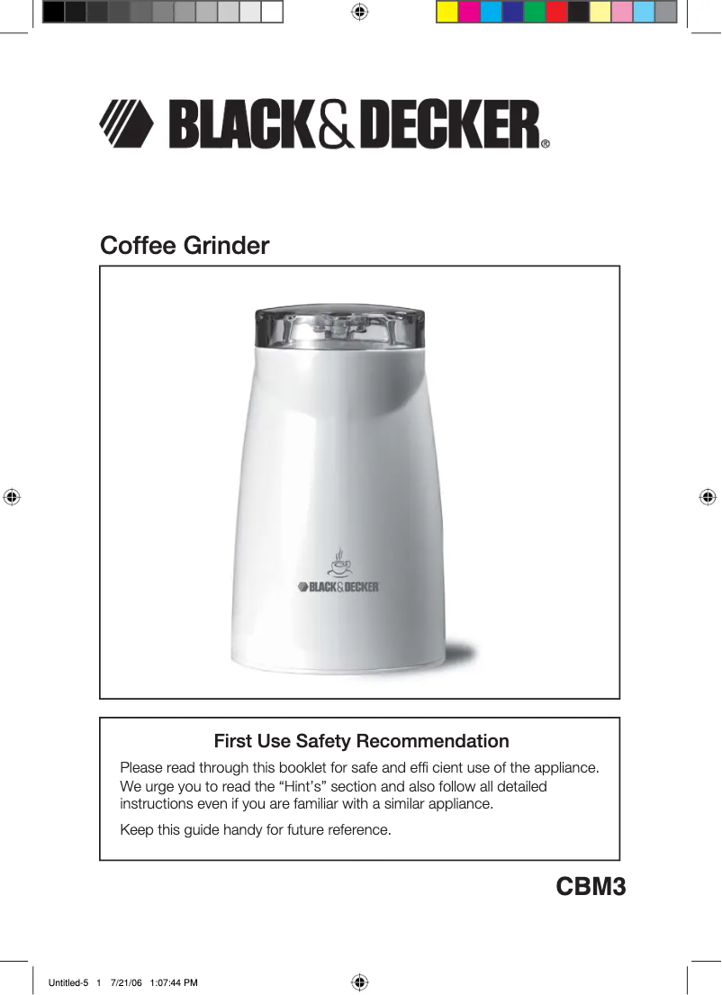 First page image of the manual for CBM3