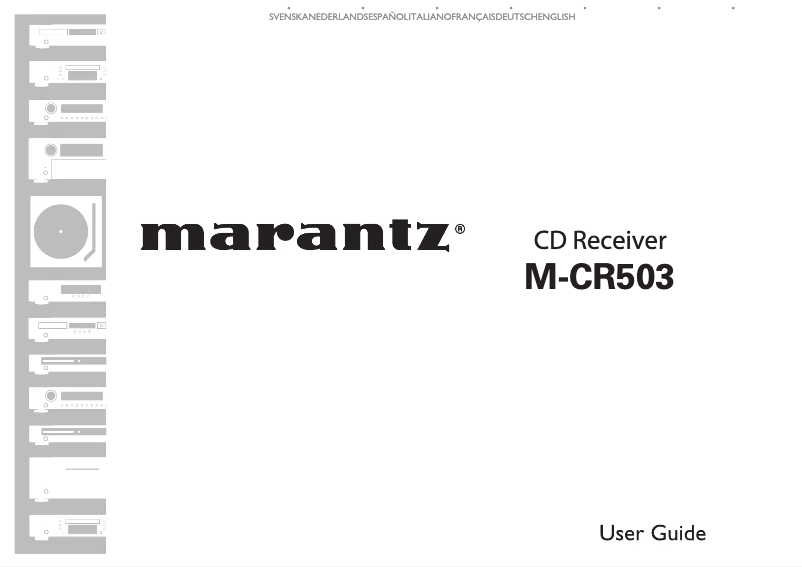 Page 1 of the manual User Manual Marantz Melody Media MCR503