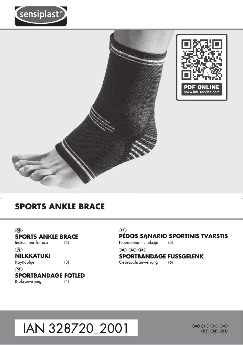 First page image of the manual for IAN 328720