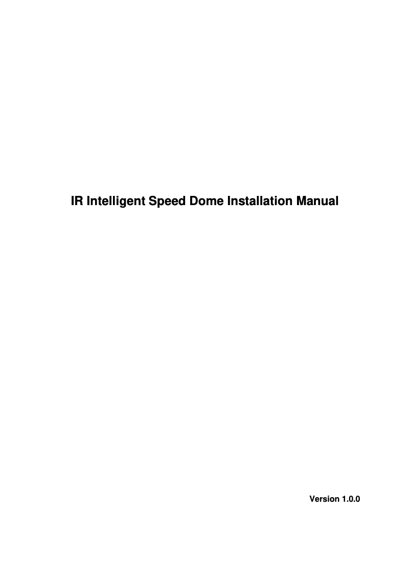 First page image of the manual for Ultra SD8A240VI-HNI