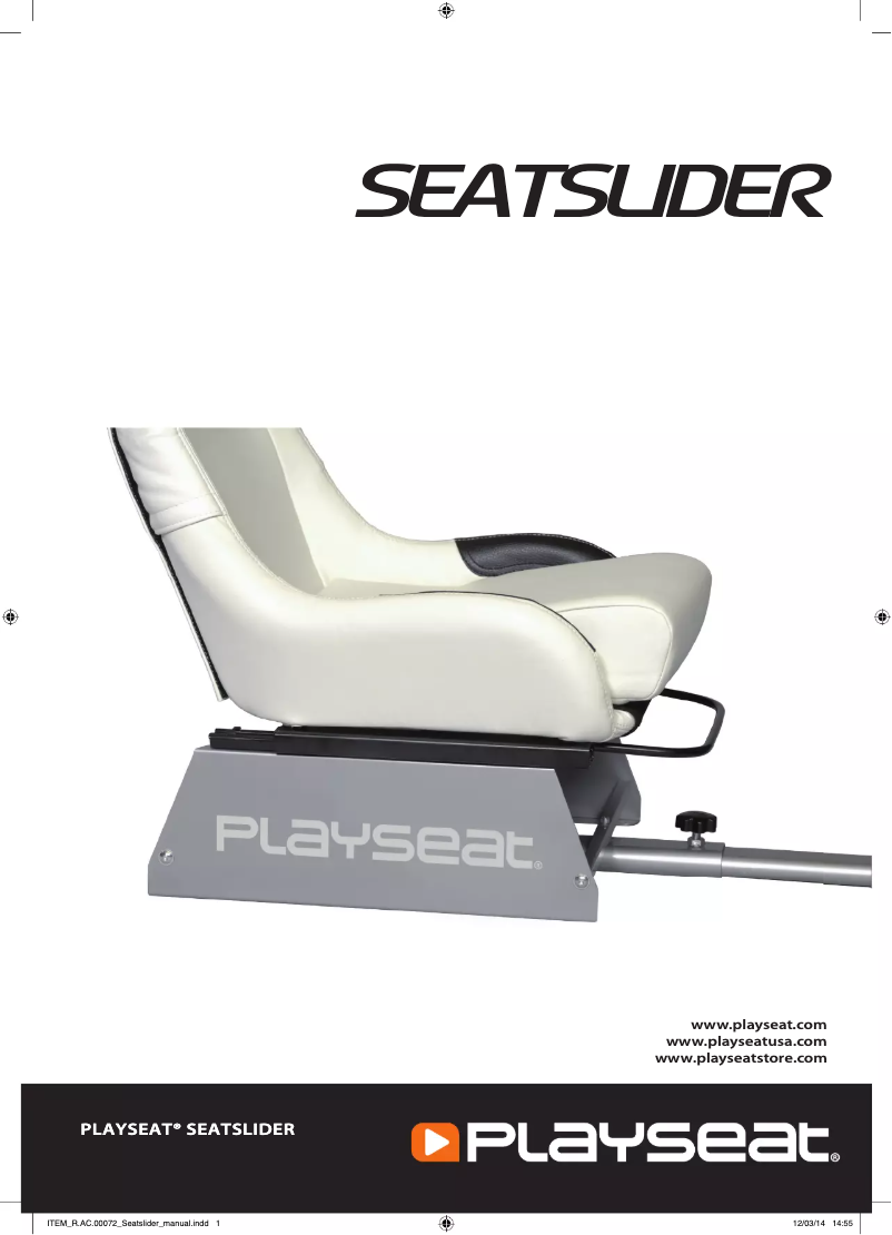 Page 1 of the manual User Manual Playseat Seat Slider