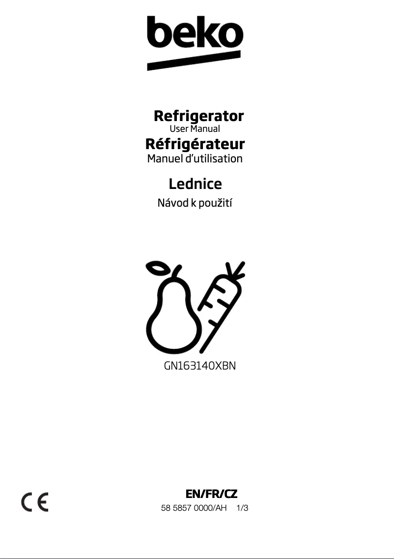 First page image of the manual for GN163140XBN