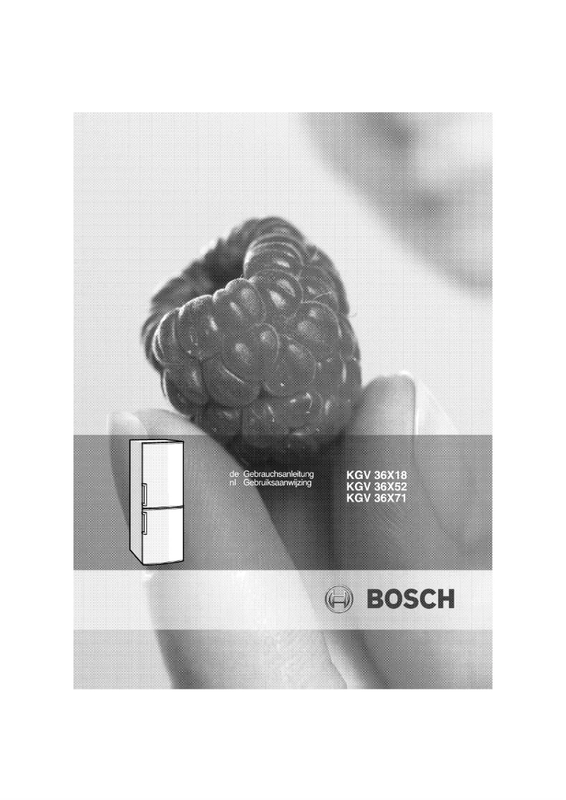 Page 1 of the manual User Manual Bosch KGV36X52