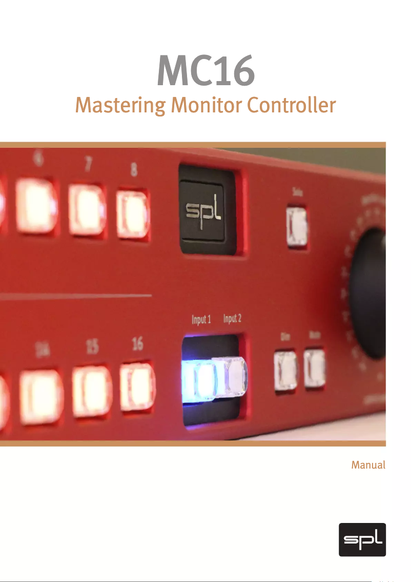 First page image of the manual for MC16